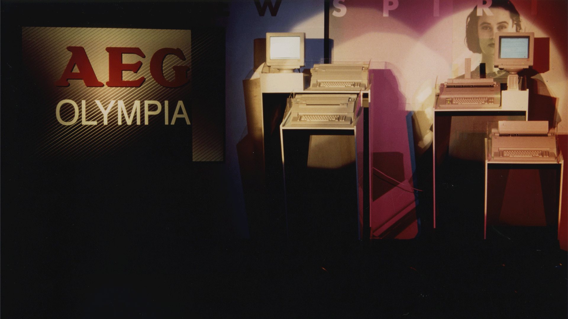 AEG Olympia word processing showcase.