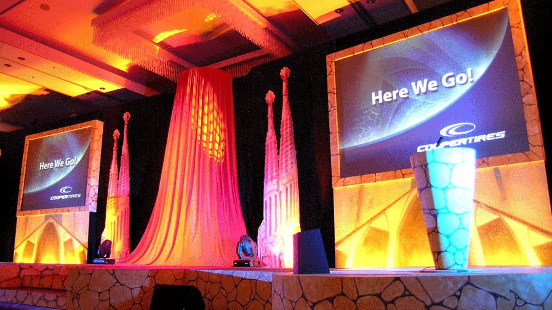 Cooper Tires Here We Go conference production.