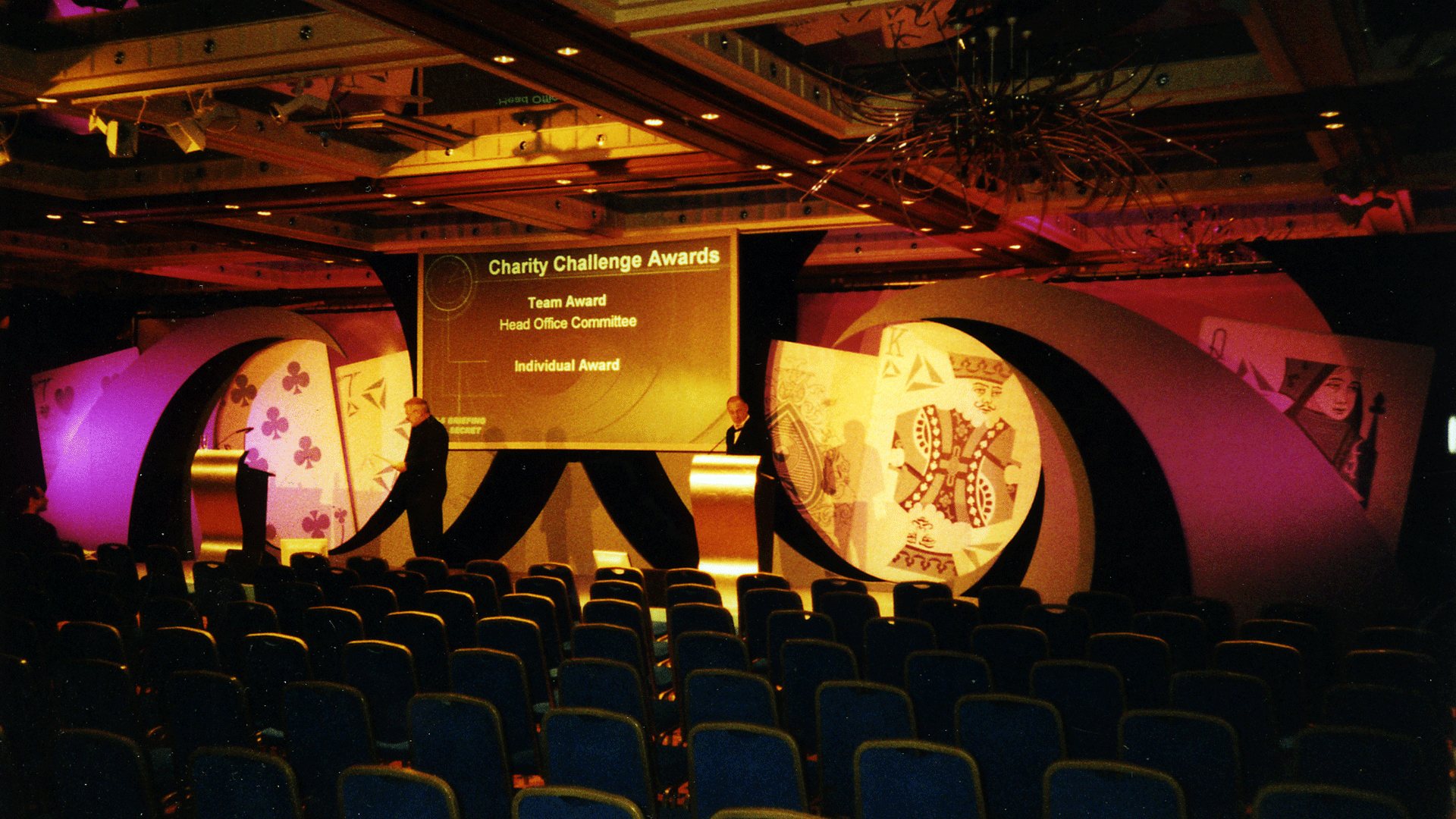 Charity Challenge Awards casino-themed production.