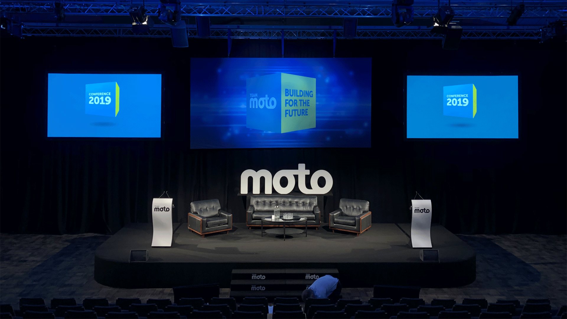 Team Moto Building for the Future conference.